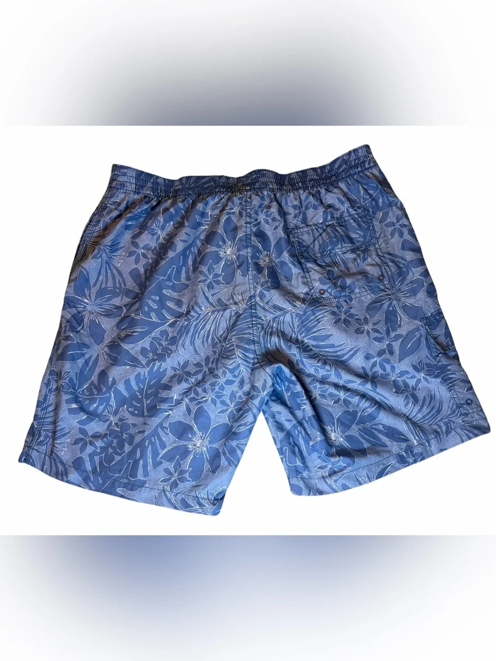 Tommy Bahama Men’s size XL Blue Tropical Swim Trunks Mesh Lined Marlin Logo